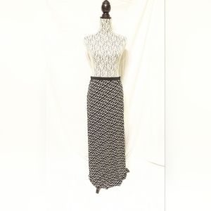 White House Black Market Geometric Long Skirt.